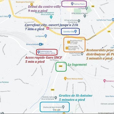 Logement A Brive Avec Terrasse Et Climatisation - Pres De La Gare Et Du Centre-Ville - Wifi Et Stationnement Gratuit 외부 사진